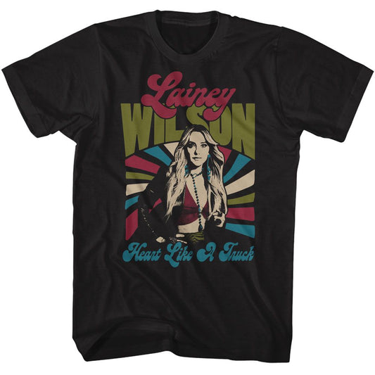 Lainey Wilson - Retro Truck Heart - American Classics Adult Short Sleeve T-Shirt - clothing by TeeHivey.com (Image 1)