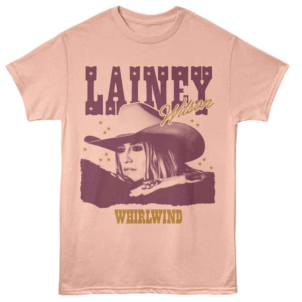 Lainey Wilson - Whirlwind Stars - American Classics - Peach Adult Short Sleeve T-Shirt