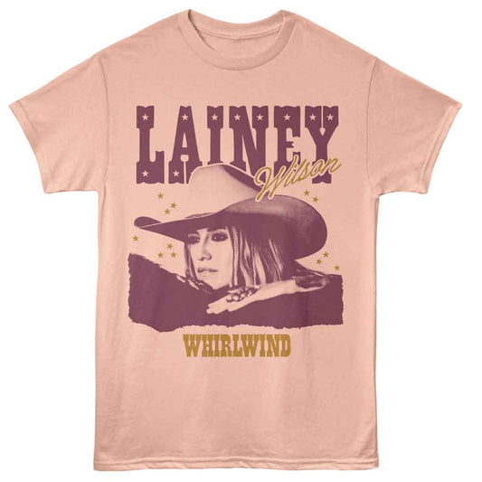 Lainey Wilson - Whirlwind Stars - American Classics - Peach Adult Short Sleeve T-Shirt
