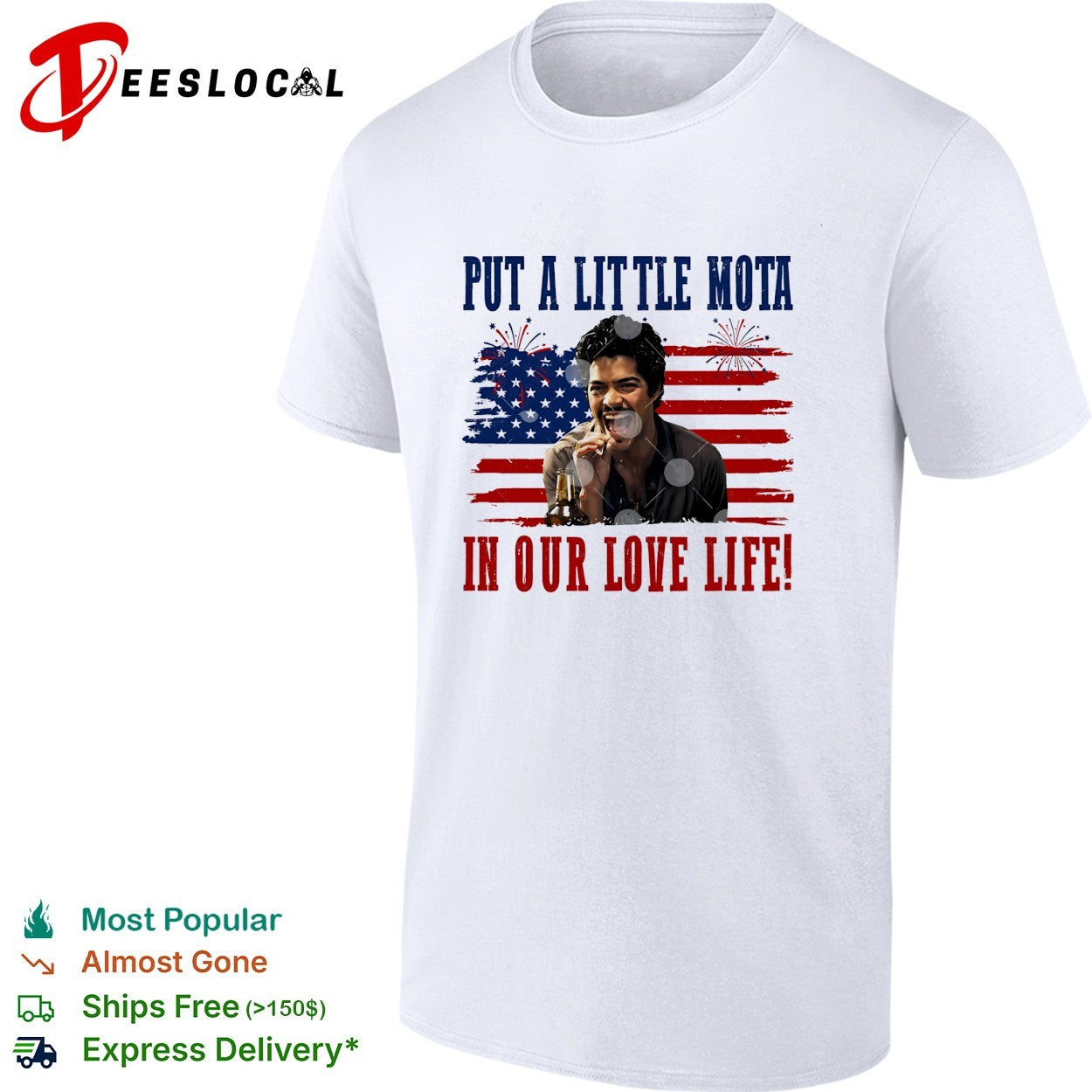 La Bamba Put A Little Mota In Our Love Life 4th Of July Funny Patriotic Freedom parody shirt