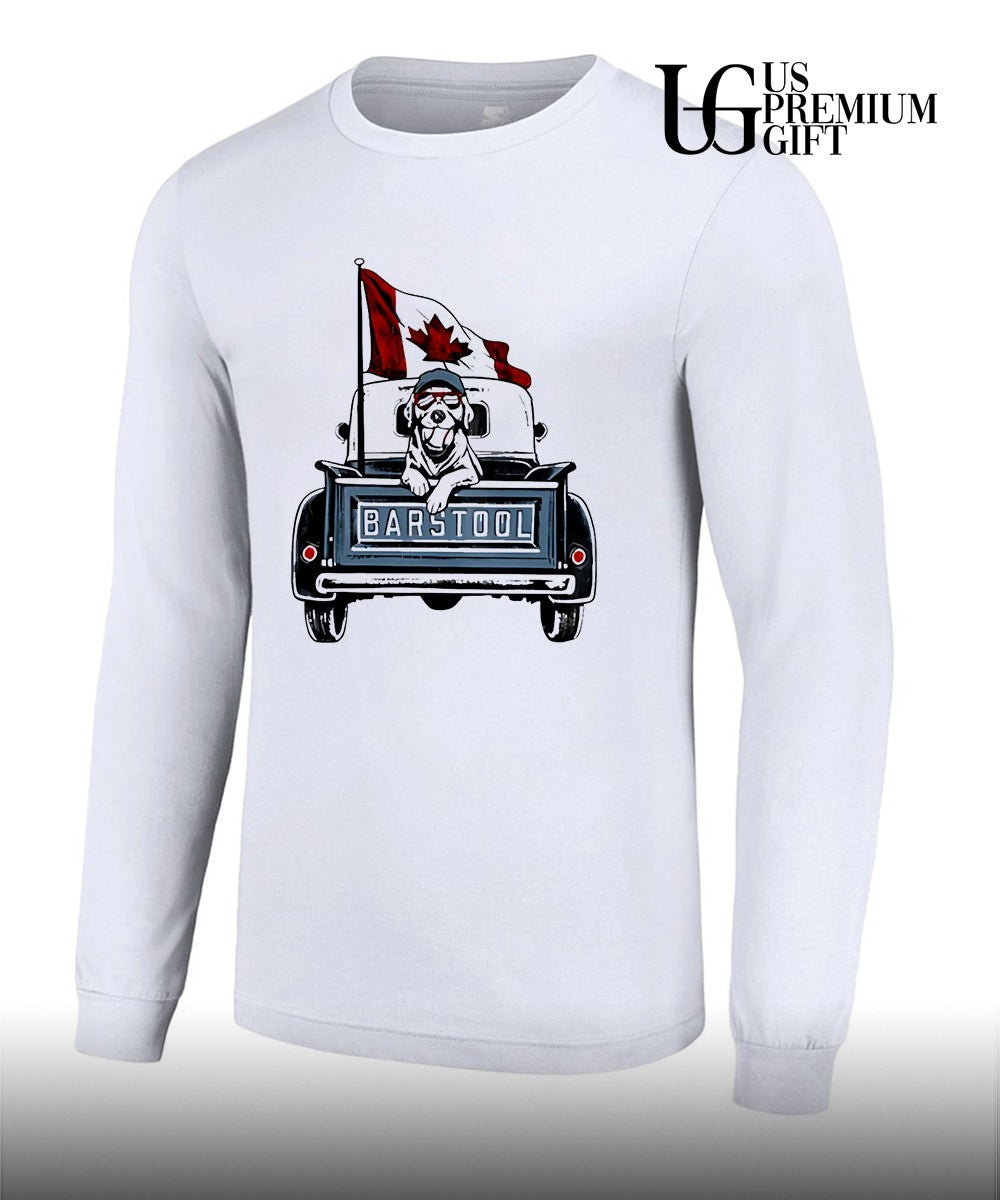 Labrador Retriever Canada Flag Baseball shirt