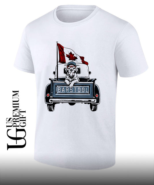 Labrador Retriever Canada Flag Baseball shirt