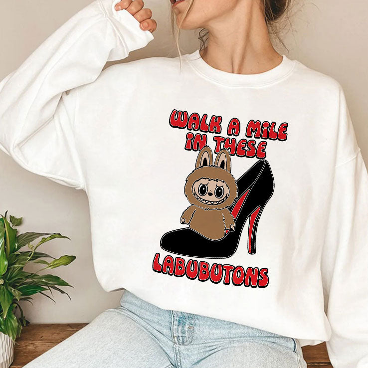 Labubu Walk A Mile In These Labubutons T Shirt