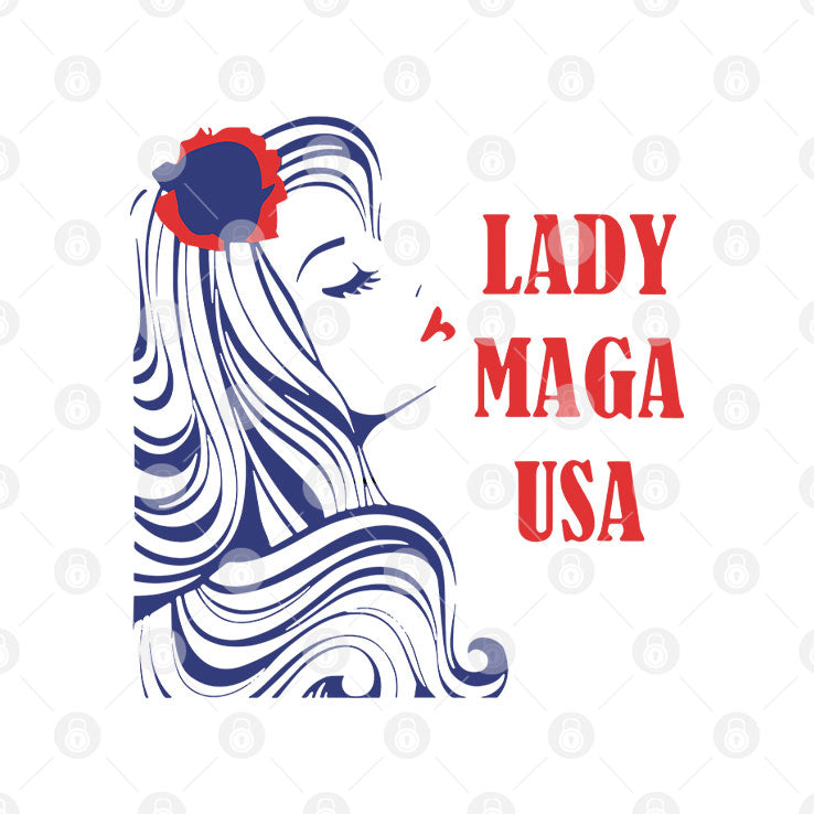 Lady MAGA USA T Shirt