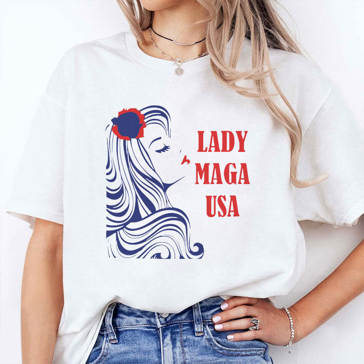 Lady MAGA USA T Shirt