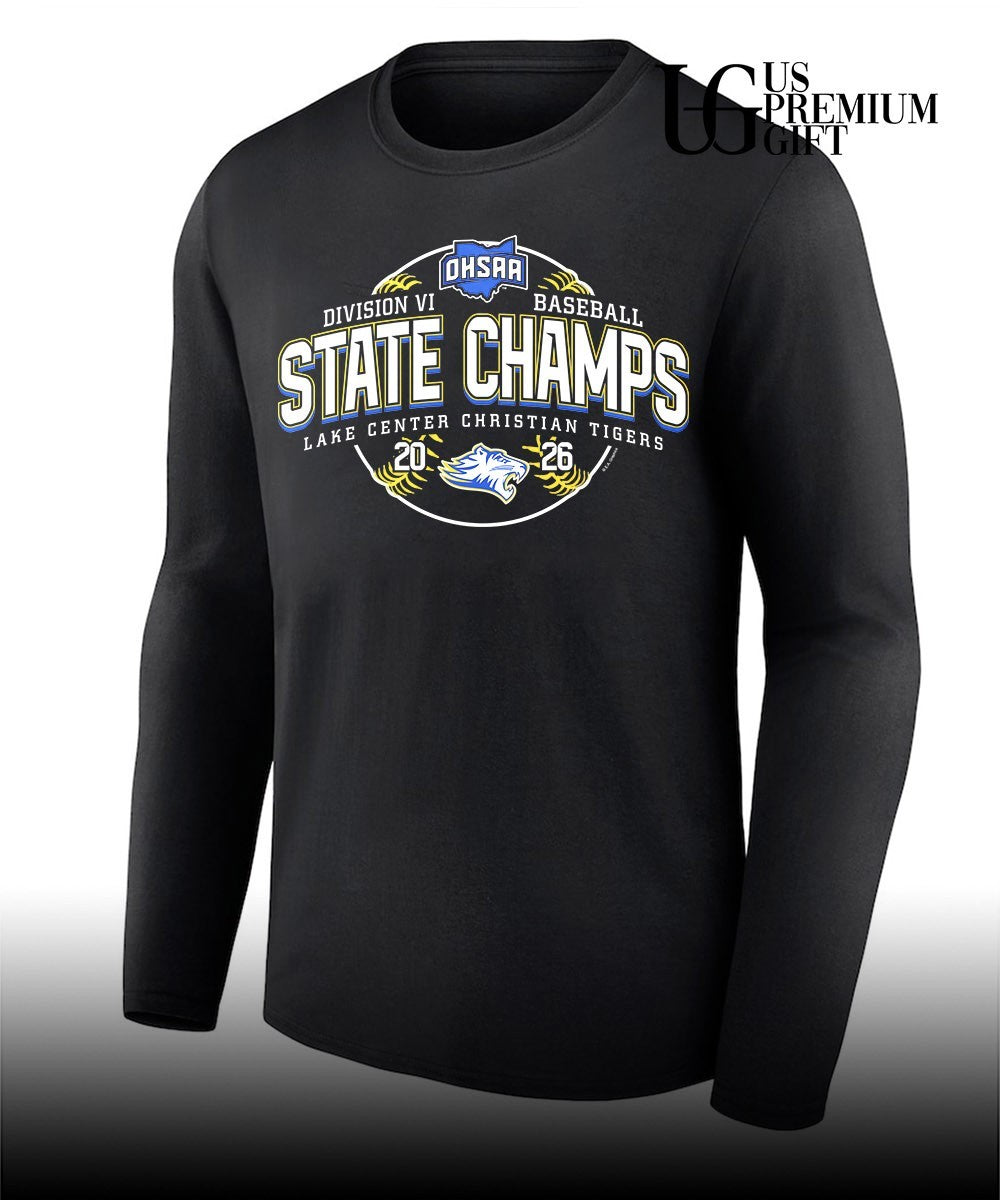 Lake Center Christian Tigers 2026 OHSAA Baseball D6 State Champions shirt