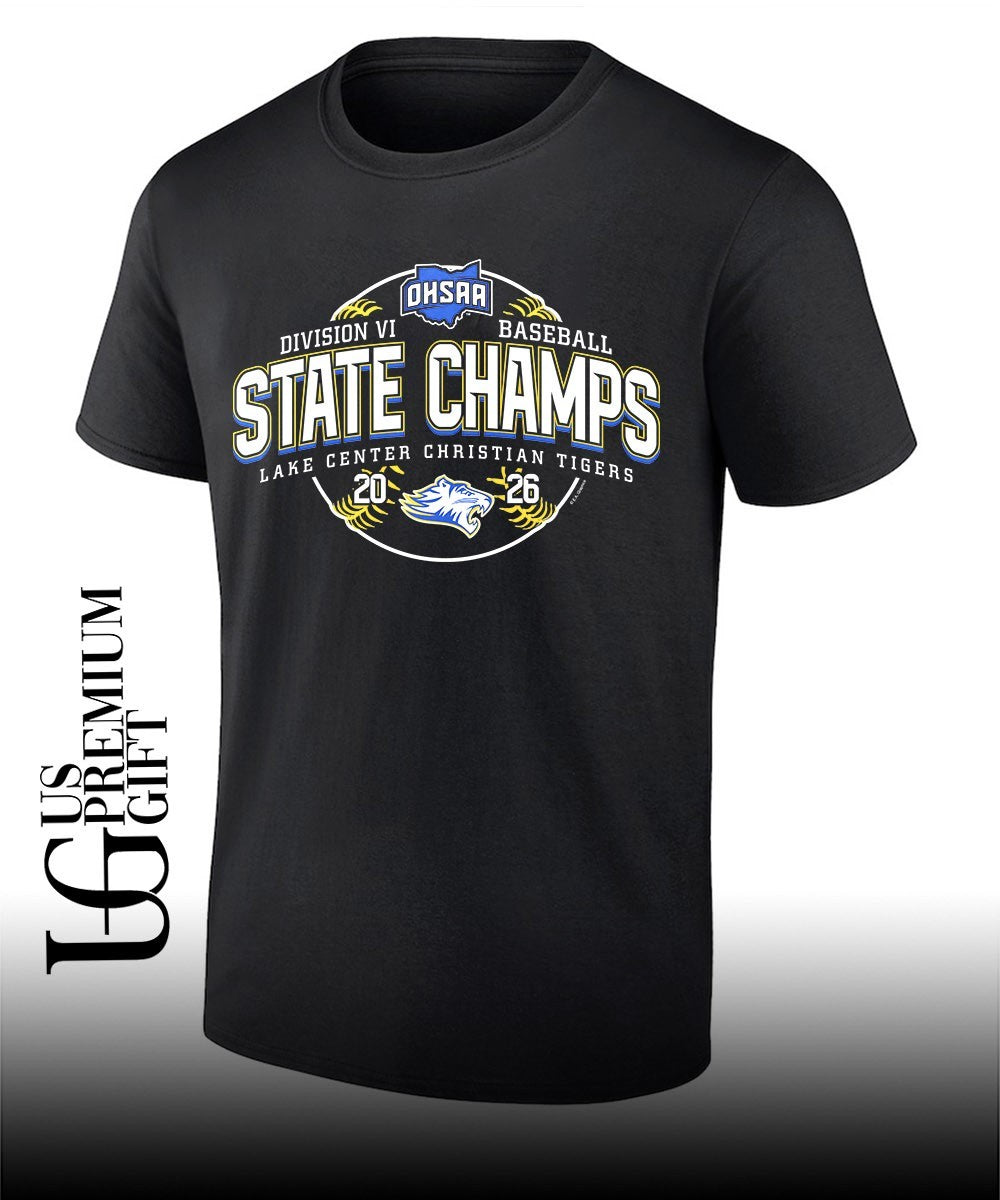 Lake Center Christian Tigers OHSAA Baseball D6 State Champions 2026 shirt