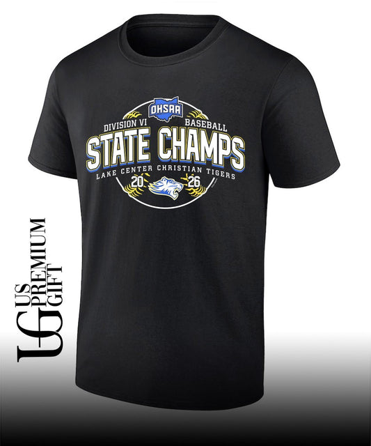 Lake Center Christian Tigers OHSAA Baseball D6 State Champions 2026 shirt