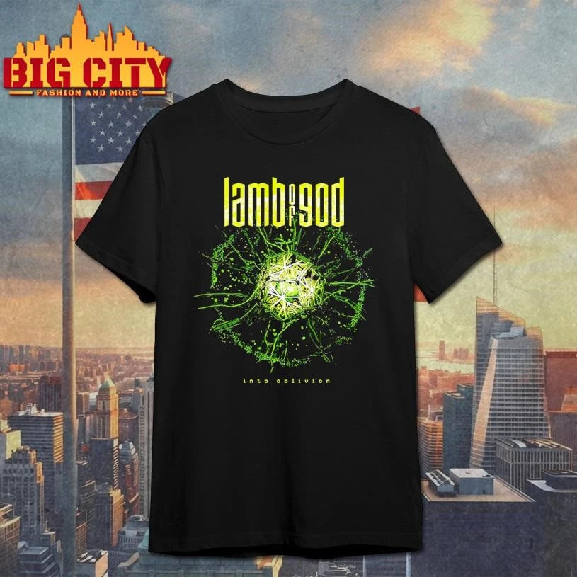 Lamb Of God Into Oblivion 10th Studio Album Cover Art Merch Burst Shirt