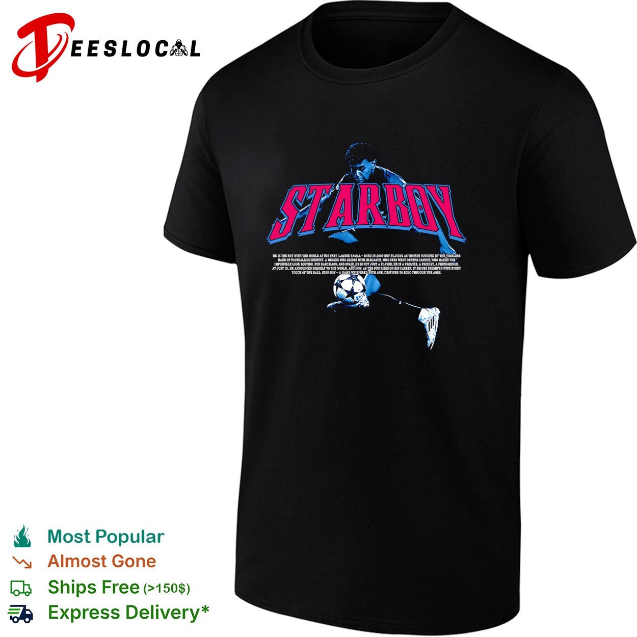 Lamine Yamal Barcelona starboy shirt
