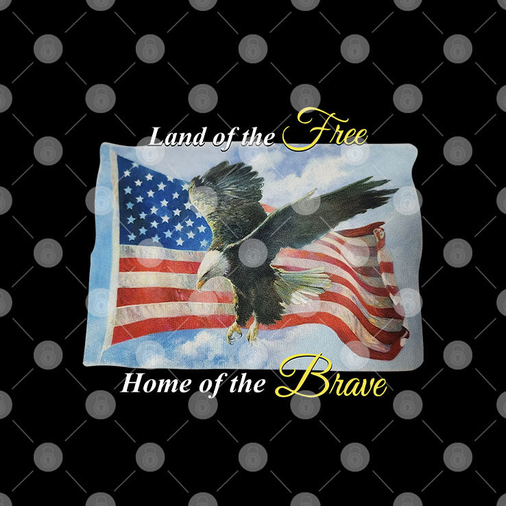 Land Of The Free Home Of The Brave America Flag T Shirt