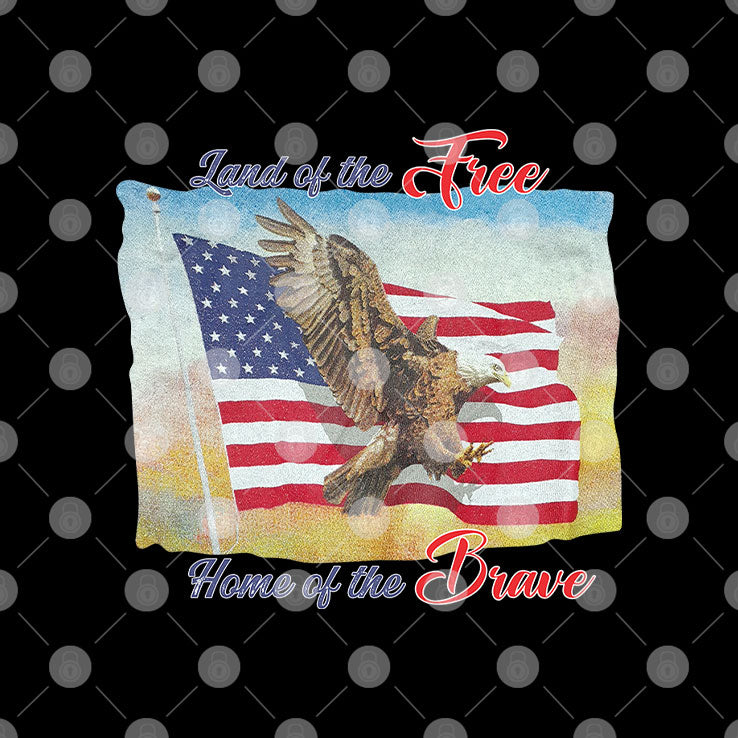 Land Of The Free Home Of The Brave America Flag Shirt