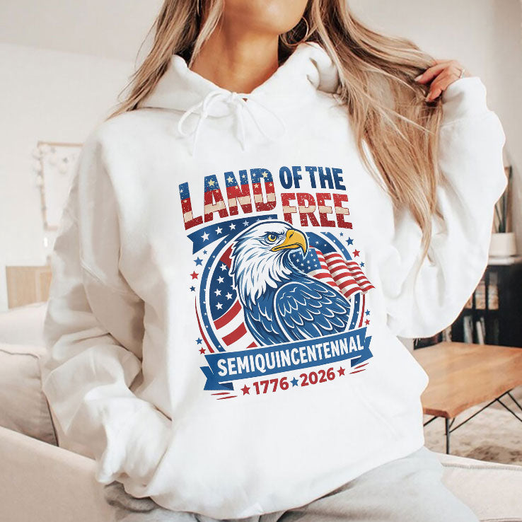 Land Of The Free Semiquincentennial 1776-2026 T Shirt