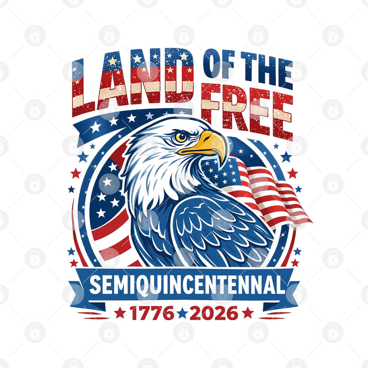 Land Of The Free Semiquincentennial 1776-2026 T Shirt