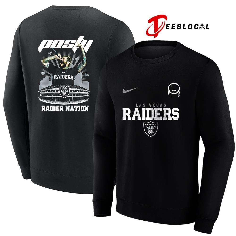Las Vegas Raiders x Post Malone Posty stadium shirt