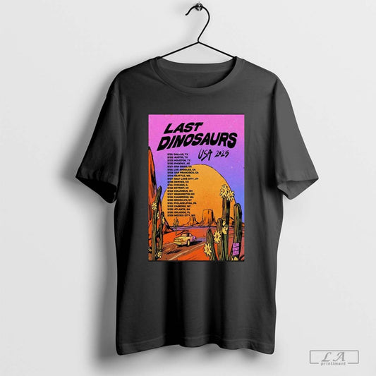 Last Dinosaurs America 2025 Tour Poster - clothing by TeeHivey.com