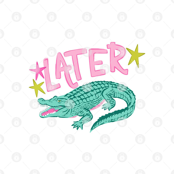 Later After While Alligator T Shirt