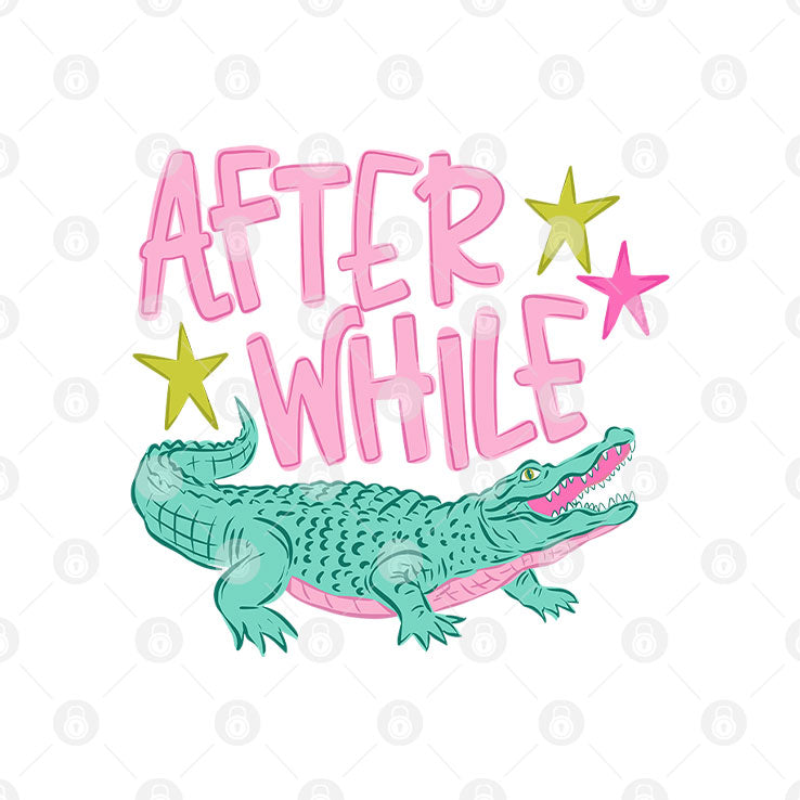 Later After While Alligator T Shirt