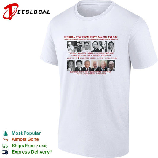 Lee Kuan Yew from first day to last day PAP shirt