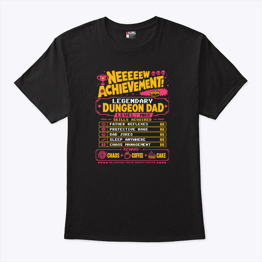 Legendary Dungeon Dad New Achievement Father’s Day Shirt