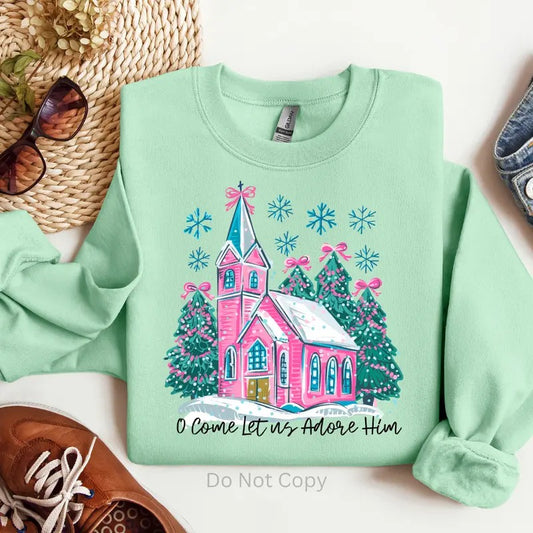 Let Us Adore Him DTF Transfer ONLY