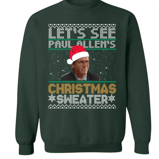 Let's See Paul Allen's Christmas Sweater, American Psycho Xmas Day Sweatshirt For Men Women, American Psycho Gifts