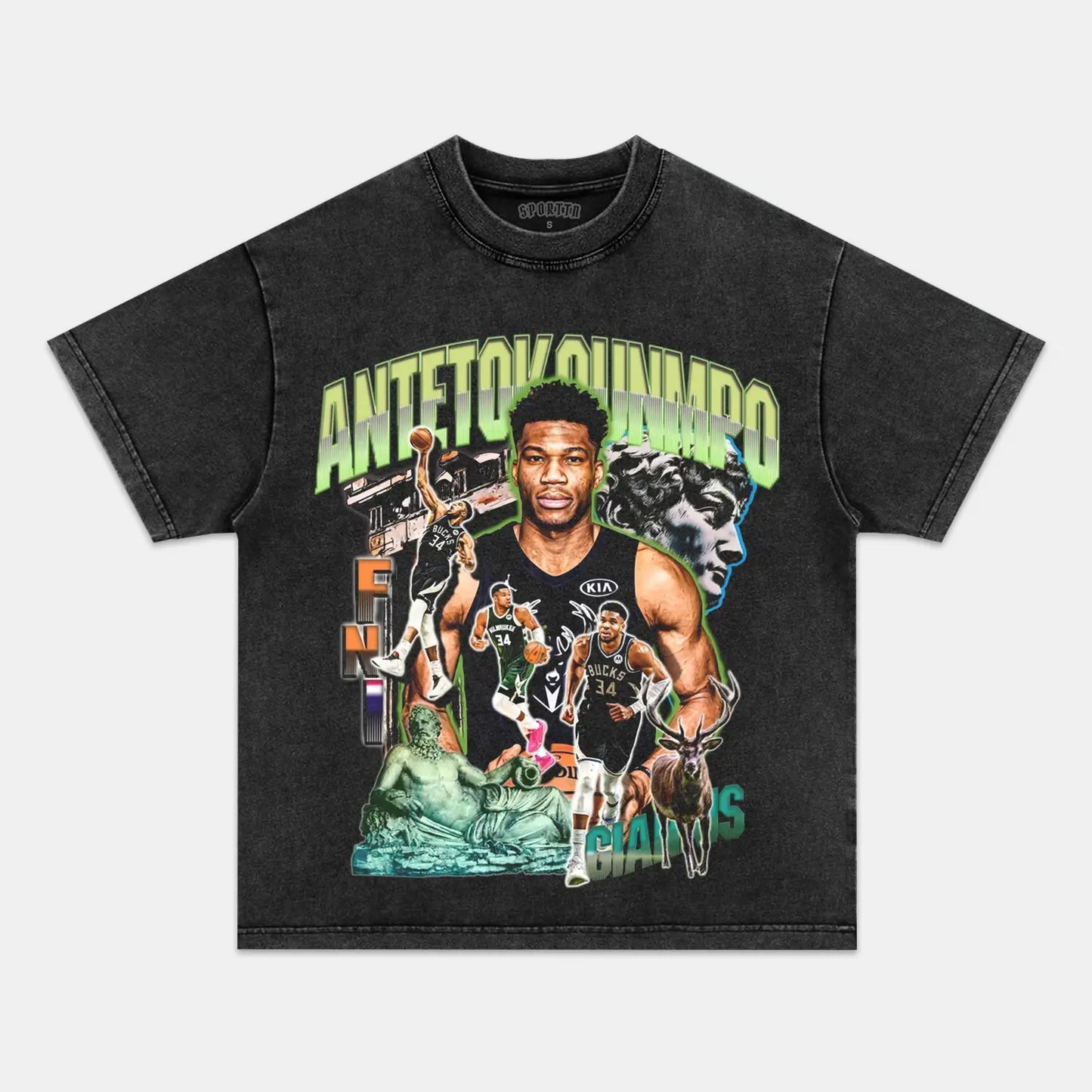 LETTER BRO VINTAGE TEE Style001