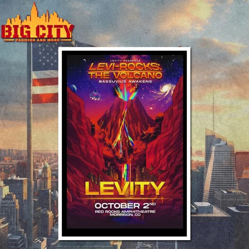 Levity Oct 2 2026 Red Rocks Amphitheatre In Morrison CO Poster Shirt