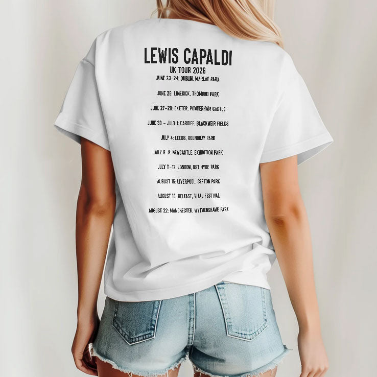 Lewis Capaldi UK Tour 2026 T Shirt