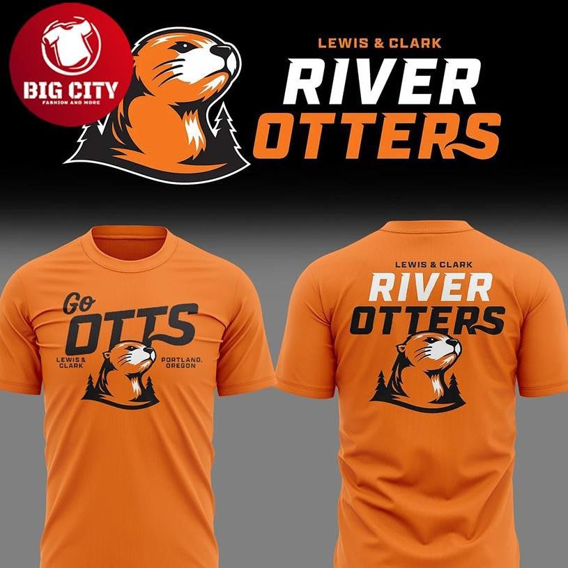 Lewis &amp; Clark River Otters 2026 Go Otts Pioneers Football Two Sided Shirt