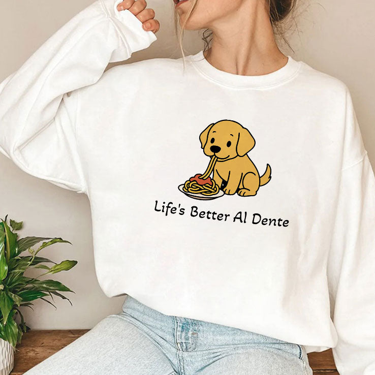 Life’s Better Al Dente Dog T Shirt