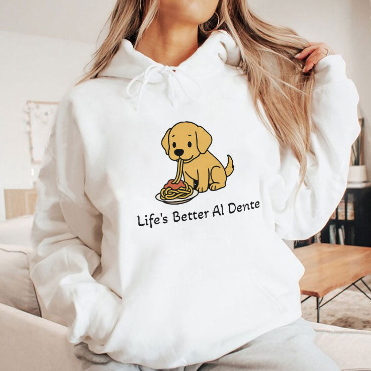 Life’s Better Al Dente Dog T Shirt
