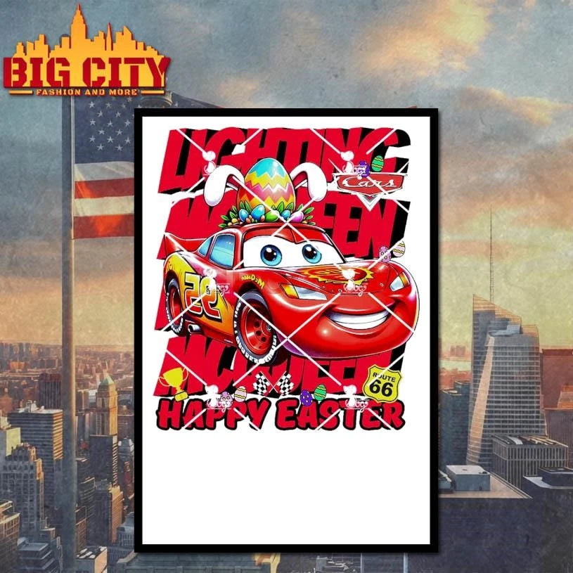 Lightning McQueen Happy Easter Shirt