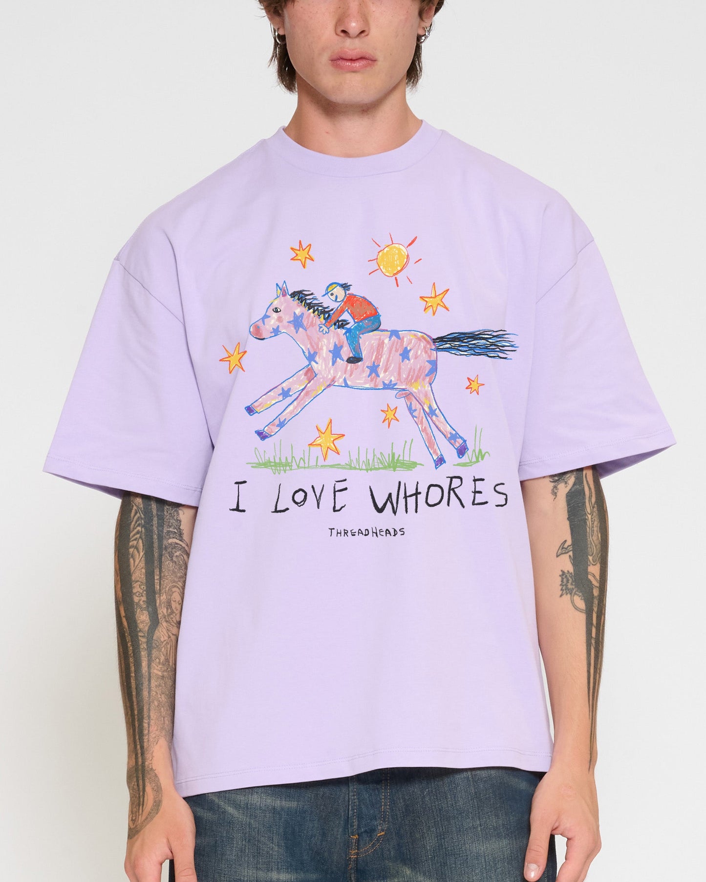 I Love Whores Oversized Tee