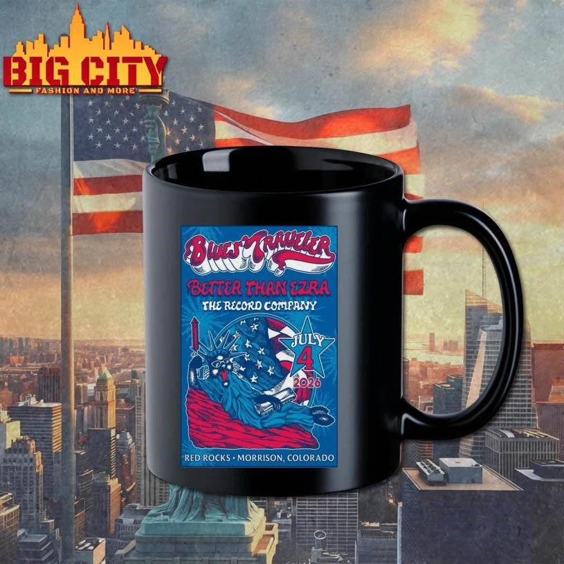 Limited Edition Blues Traveler July 4 2026 Morrison, CO Poster Shirt