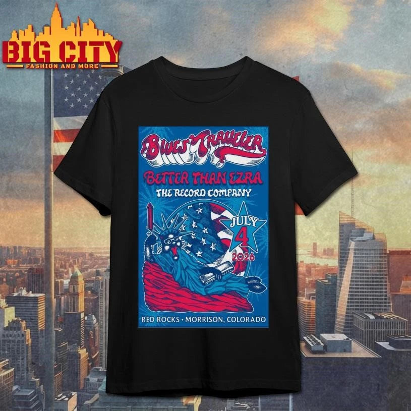 Limited Edition Blues Traveler July 4 2026 Morrison, CO Poster Shirt