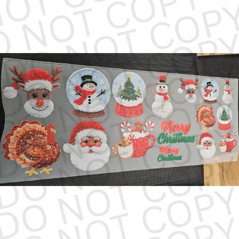 Limited Edition Christmas DTF Pre-Made 22x60 Gang Sheet