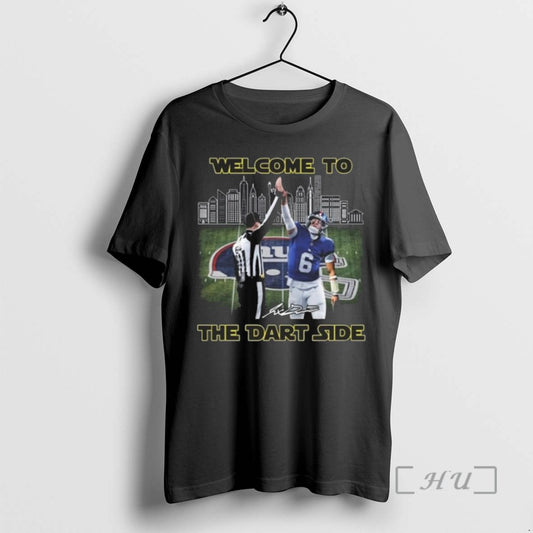Limited Edition New York Giants Jaxson Dart And Coach Welcome To Dart Side The Dart - clothing by TeeHivey.com