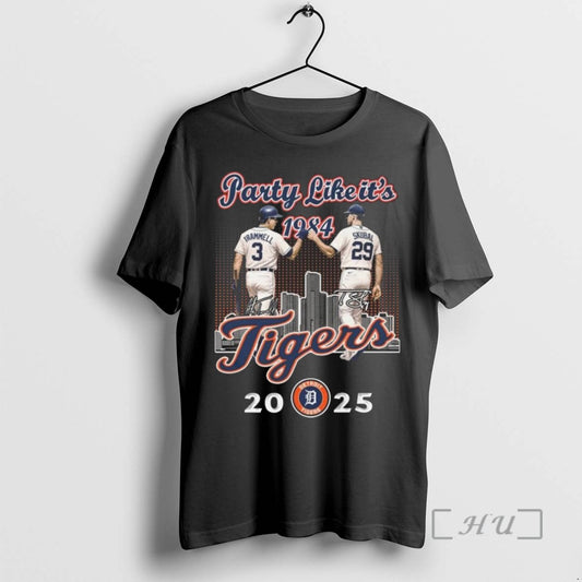Limited Edition Party Like Its 1984 Trammell And Skubal Detroit Tigers Signatures 2025 T Shirts - clothing by TeeHivey.com