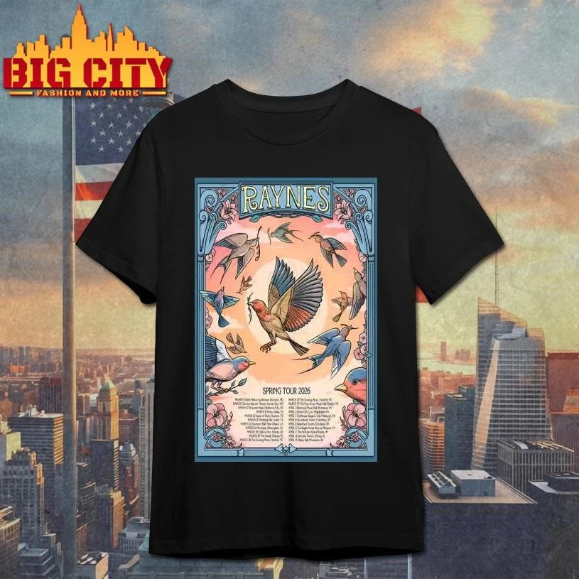 Limited Edition Raynes Band Spring Tour 2026 Poster Shirt