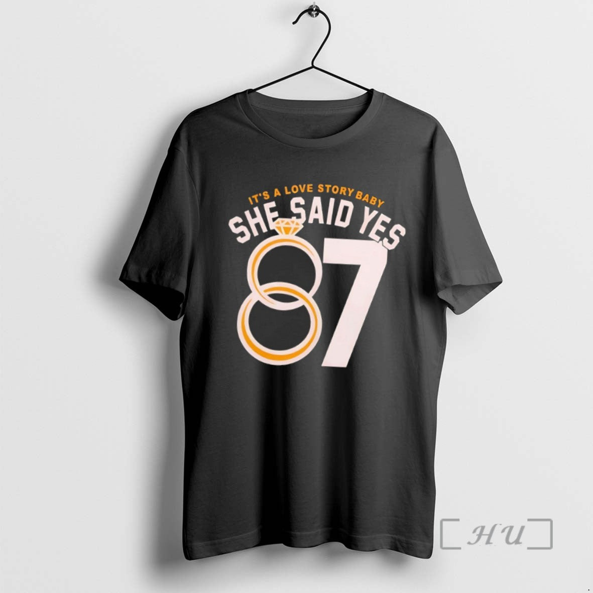 Limited Edition Taylor Kansas City Chiefs Its A Love Story Baby She Said Yes 87 - clothing by TeeHivey.com