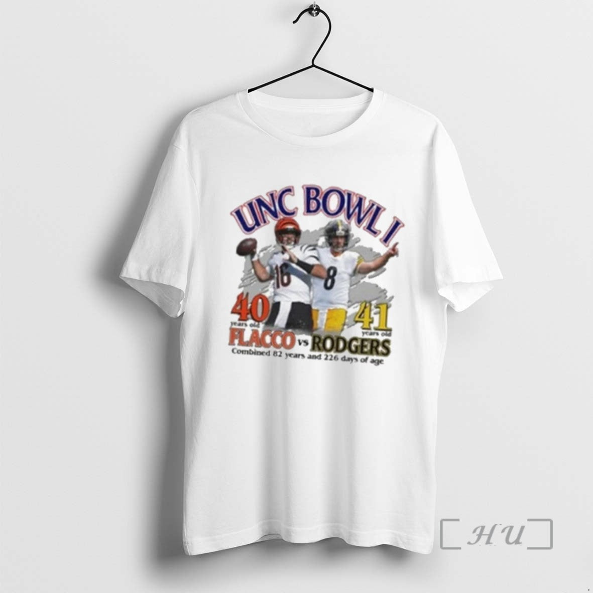 Limited Edition Unc Bowl I 40 Years Old Flacco Vs 41 Years Old Rodgers Combined - clothing by TeeHivey.com