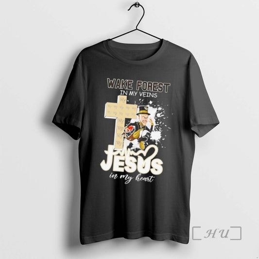 Limited Edition Wake Forest Demon Deacons In My Veins Jesus In My Heart T Shirts - clothing by TeeHivey.com
