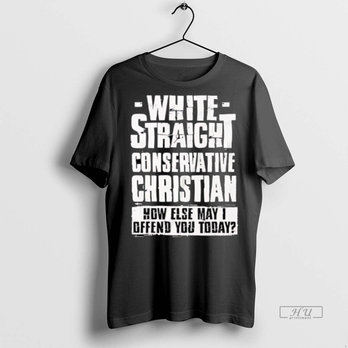 Limited Edition White Straight Conservative Christian How Else May I Defend You Today - clothing by TeeHivey.com