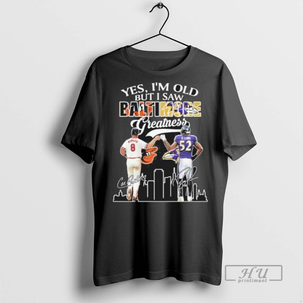 Limited Edition Yes Im Old But I Saw Baltimore Legends Ripken And Ray Lewis Greatness - clothing by TeeHivey.com