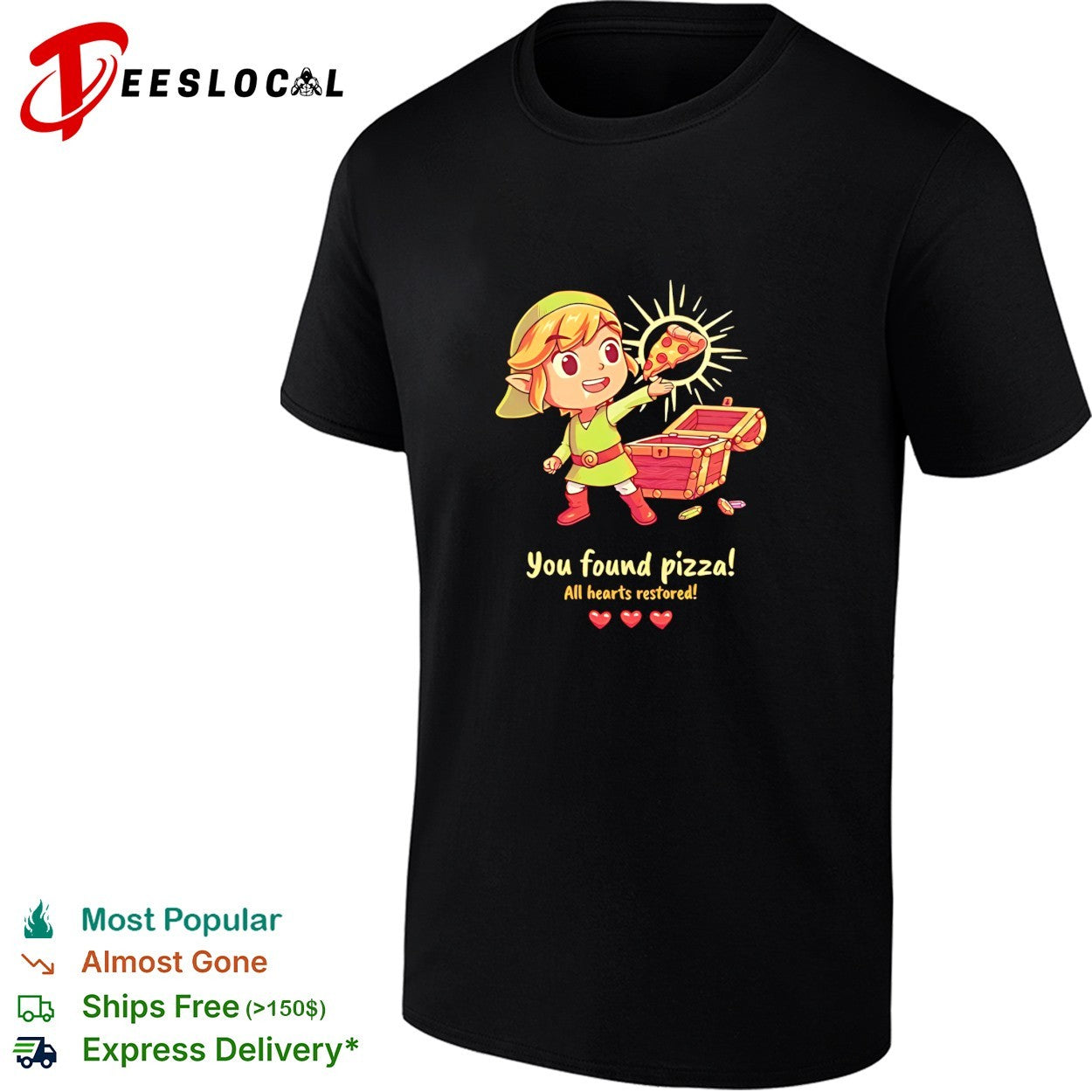 Link you found pizza all hearts restored shirt
