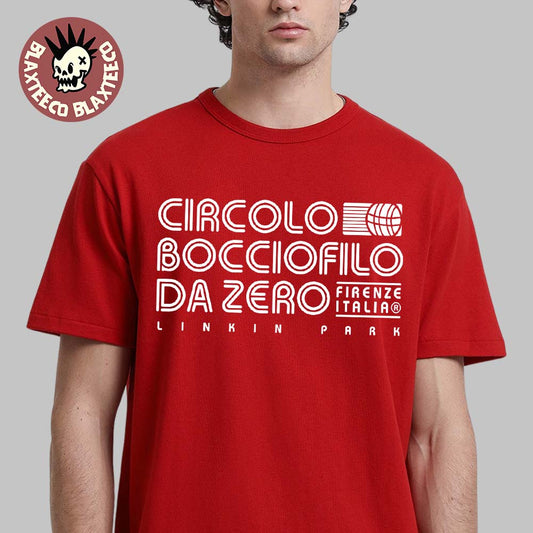Linkin Park Florence Italy 2026 Pop Up Shop Merch Blind Bag Circolo Bocciofilo Da Zero Red T-Shirt