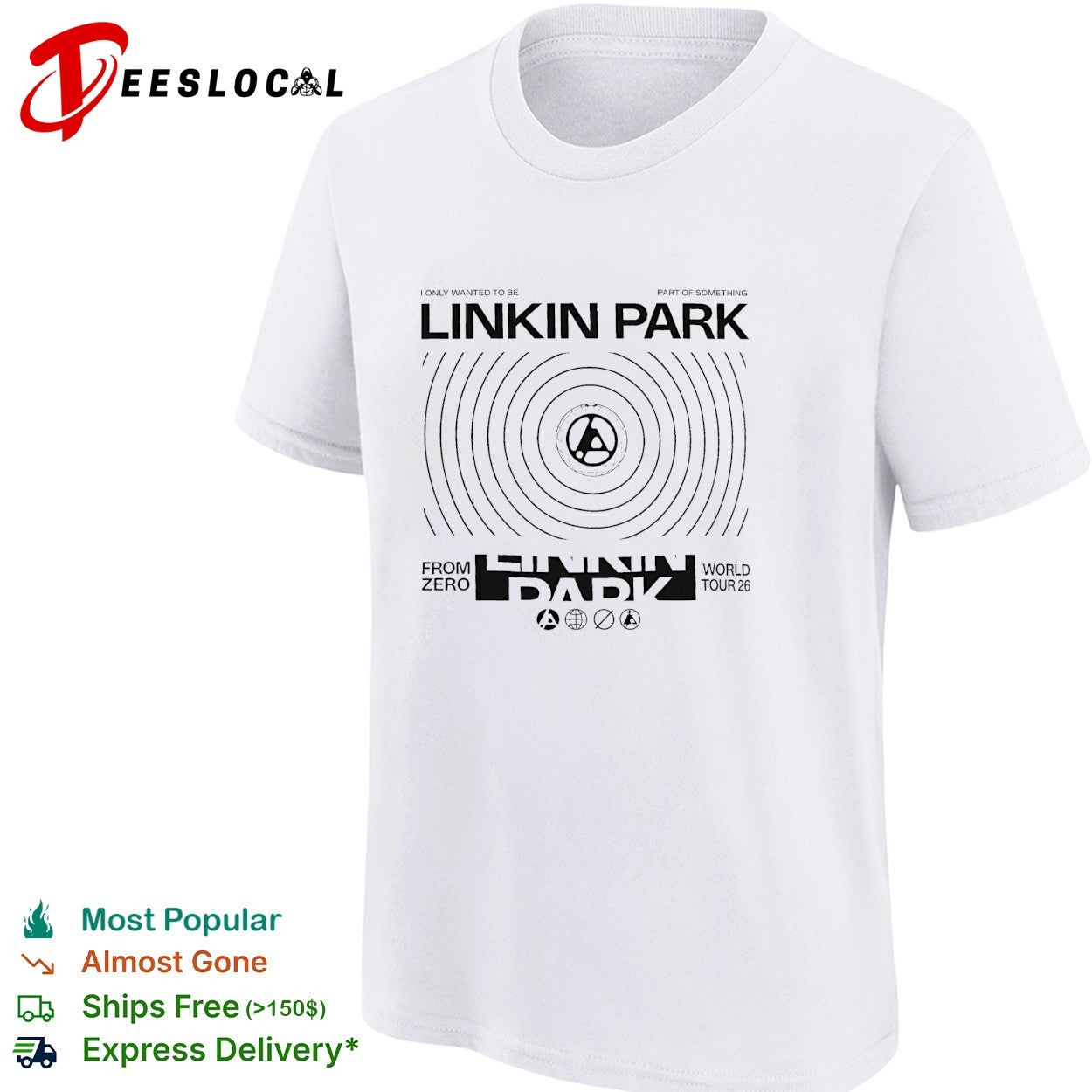 Linkin Park From Zero World Tour 2026 I only wanted to be Europe And UK shirt