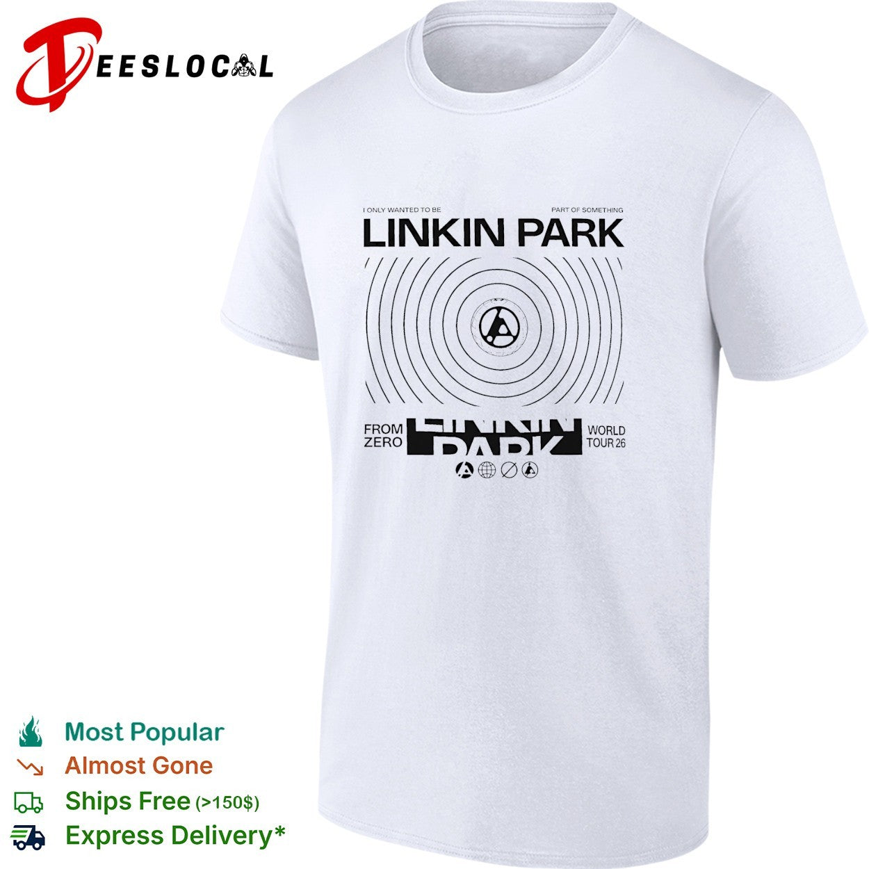 Linkin Park From Zero World Tour 2026 I only wanted to be Europe And UK shirt