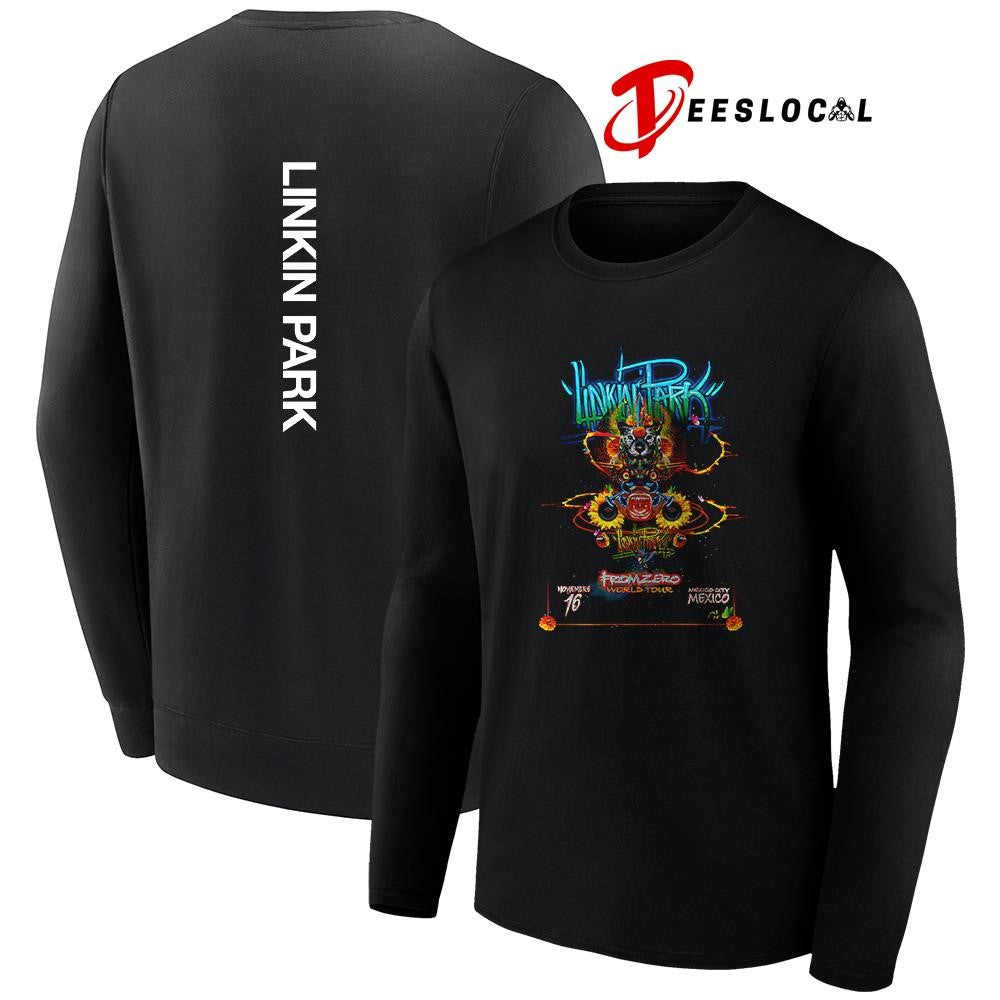 Linkin Park From Zero world tour Mexico city poster shirt